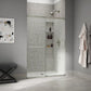 Kohler Elate® Sliding shower door (50.3" - 53.6" W x 75.5" H) with heavy 5/16" (8mm) thick Crystal Clear glass in Matte Nickel