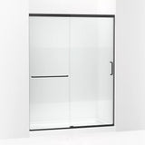 Kohler Elate® Sliding Shower door (56.3" - 59.6" W x 75.5" H) with heavy 5/16" (8mm) thick Crystal Clear glass with privacy band