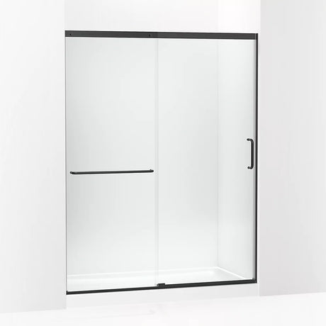 Kohler Elate® Tall (56.3" - 59.6" W x 75.5" H) Sliding Shower door with 5/16" (8mm) thick in  Crystal Clear glass