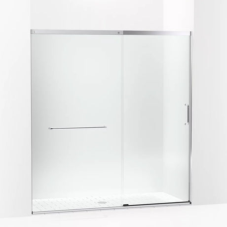 Kohler Elate® Sliding Shower door ( 68.3" - 71.6" W x 75.5" H) with heavy 5/16" (8mm) thick Crystal Clear glass