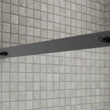 Kohler Elate® Sliding Bath door (56.3" - 59.6" W x 56.8" H) with heavy 5/16" (8mm) thick Crystal Clear glass with Privacy Band in Matte Nickel