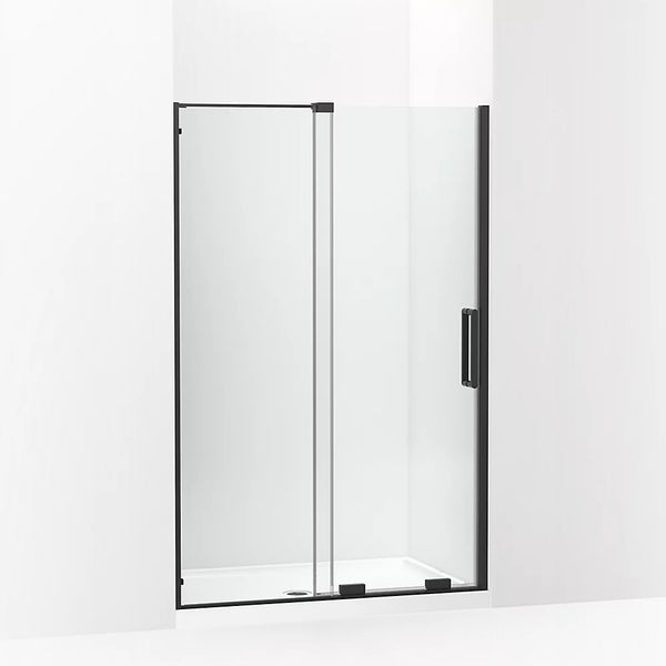 Kohler Echelon® Sliding shower door (43.8 - 47.8 W x 71.8 H) with 5/16 (8mm) thick Crystal Clear glass in Matte Black