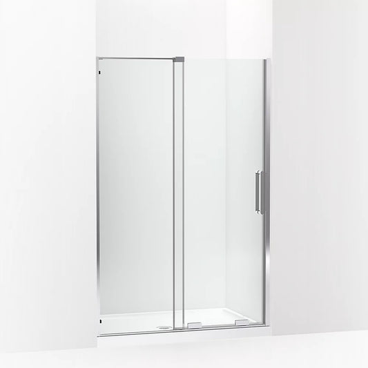 Kohler Echelon® Sliding shower door (43.8" - 47.8" W x 71.8" H) with 5/16" (8mm) thick Crystal Clear glass in Bright Polished Silver