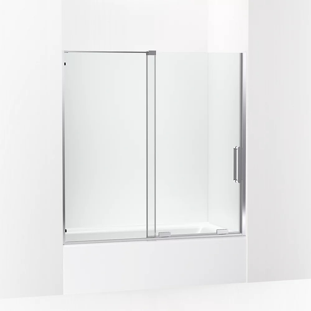 Kohler Echelon® Sliding Bath door (55.8" - 59.8" W x 58.3" H) with 5/16" (8mm) thick Crystal Clear glass