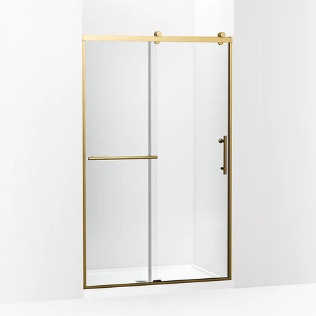 Kohler Rely® Sliding Shower door (44.6" - 47.6" W x 77" H) with 3/8" (10mm) thick Crystal Clear glass