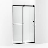 Kohler Rely® Sliding Shower door (44.6" - 47.6" W x 77" H) with 3/8" (10mm) thick Crystal Clear glass