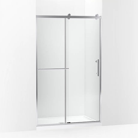 Kohler Rely® Sliding Shower door (44.6" - 47.6" W x 77" H) with 3/8" (10mm) thick Crystal Clear glass