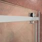 Fab Glass & Mirror Portofino Frameless (56"- 60"W x 74"H) Clear Tempered Glass Double Sliding Shower Door - Chrome Finish