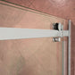 Fab Glass & Mirror Portofino Frameless 56" (60"W x 79"H) Clear Tempered Glass Double Sliding Shower Door - Chrome Finish