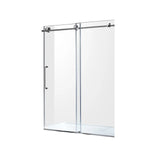 Anzzi Madam Series Frameless Sliding Shower Door (48" W x 76" H) with Handle