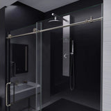 Anzzi Madam Series Frameless Sliding Shower Door (60" W x 76" H) with Handle