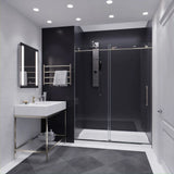 Anzzi Madam Series Frameless Sliding Shower Door (60" W x 76" H) with Handle