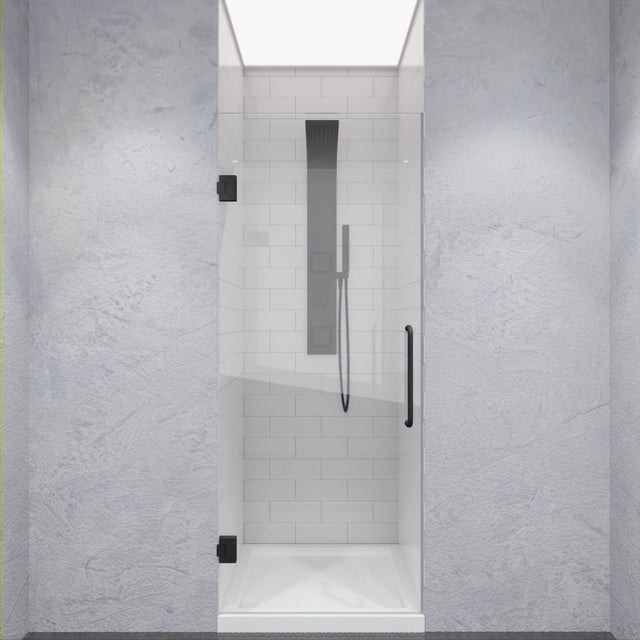 ANZZI Passion Series (24"W x 72"H) Frameless Hinged Shower door with Handle