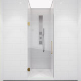 ANZZI Passion Series (24"W x 72"H) Frameless Hinged Shower door with Handle