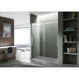 Anzzi Stellar Series Frameless Sliding (48"W x 76"H) Shower Door with Handle