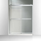 Vanity Art Frameless Bypass 2 Ways (60"W x 76"H) Sliding Glass Shower Door - Polished Chrome Finish