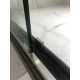 Vanity Art Frameless Bypass 2 Ways (60"W x 76"H) Sliding Glass Shower Door - Polished Chrome Finish