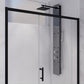 Anzzi Halberd Framed Shower Door (48"W x 72"H) in Matte Black