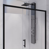 Anzzi Halberd Framed Sliding Shower Door (48" W x 72" H) in Crystal Clear