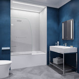 Anzzi Vensea Series Frameless Hinged (31.5"W x 56"H) Tub Door