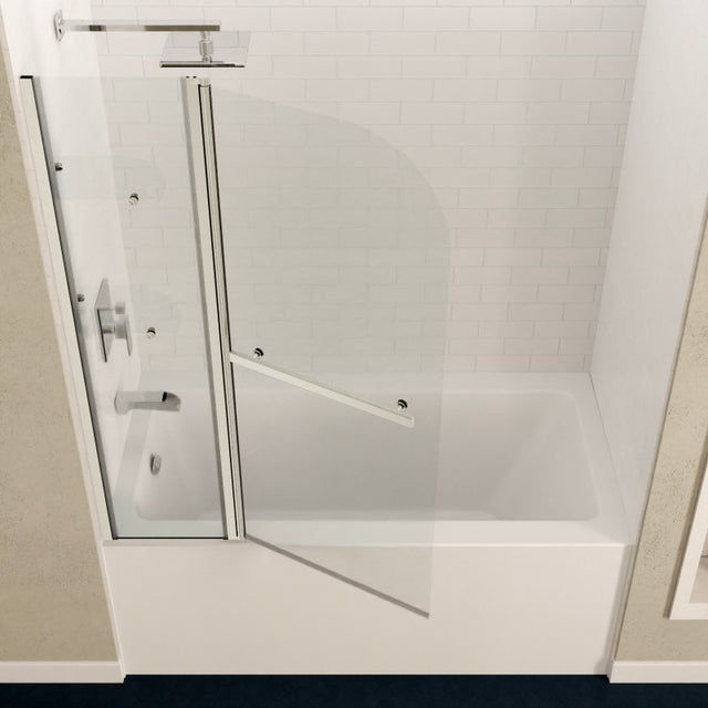 Anzzi Galleon Series Frameless (48"W x 58"H) Tub Door