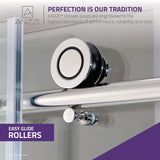 Anzzi Don Series Frameless Sliding Tub Door (60" W x 62" H) in Crystal Clear glass