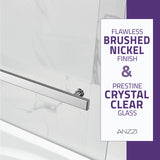 Anzzi Galleon Series Frameless (48"W x 58"H) Tub Door