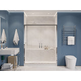 Anzzi Enchant Framed Sliding Shower Door (60.4"W x 70"H) in Crystal Clear glass