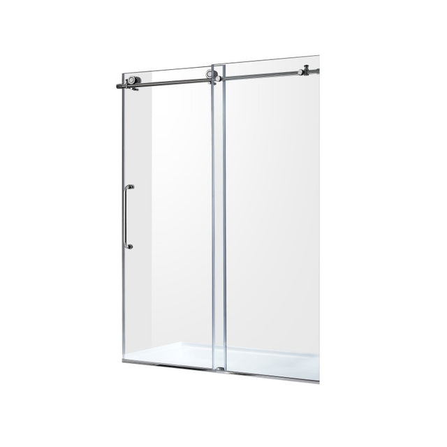 Anzzi Madam Series Frameless Sliding Shower Door (60" W x 76" H) with Handle