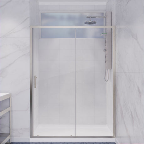 Anzzi Halberd Framed Sliding Shower Door (48" W x 72" H) in Crystal Clear