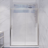 Anzzi Halberd Framed Sliding Shower Door (60"W x 72"H) in Crystal Clear glass