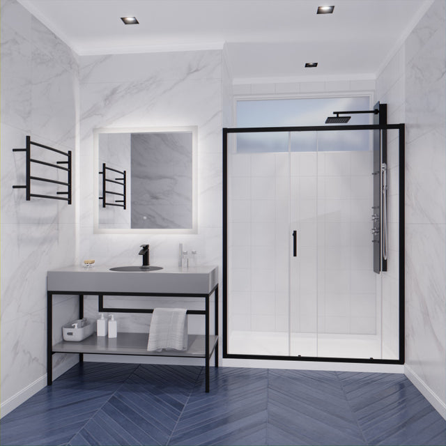 Anzzi Halberd Framed Sliding Shower Door (48" W x 72" H) in Crystal Clear