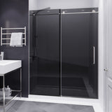 Anzzi Leon Series Frameless Sliding Shower Door (60" W x 76" H) with Handle