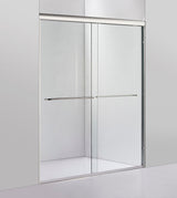 Ratel BYPASS SHOWER GLASS DOOR (8MM) THICK TEMPERED GLASS 60"W x 76"H - Chrome