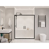 Anzzi Enchant Framed Sliding Shower Door (60.4"W x 70"H) in Crystal Clear glass