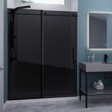 Anzzi Leon Series Frameless Sliding Shower Door (60" W x 76" H) with Handle