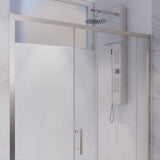 Anzzi Halberd Framed Sliding Shower Door (48" W x 72" H) in Crystal Clear