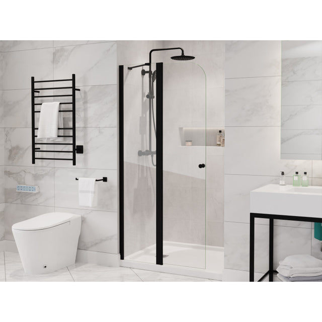 Anzzi Romance Frameless Swinging Shower Door (33.5"W x 72"H) in Crystal Clear glass