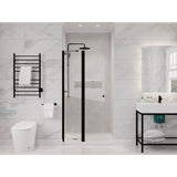 Anzzi Romance Frameless Swinging Shower Door (33.5"W x 72"H) in Crystal Clear glass