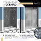 Anzzi Lancer Series Semi-Frameless (29"W x 72"H) Shower Door in Polished Chrome