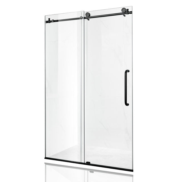 Anzzi Madam Series Frameless Sliding Shower Door (48" W x 76" H) with Handle