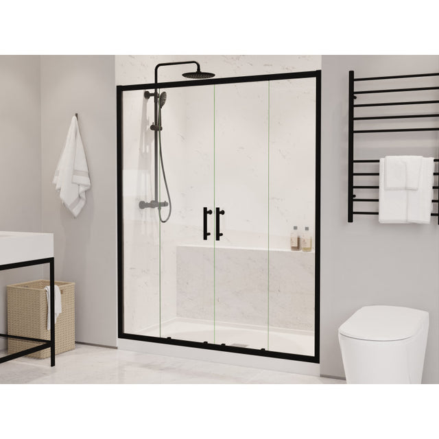 Anzzi Enchant Framed Sliding Shower Door (60.4"W x 70"H) in Crystal Clear glass