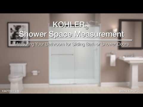 Kohler Revel® Sliding Shower door (44.6" - 47.6" W x 70" H) with 5/16" (8mm) thick glass