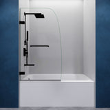 Anzzi Vensea Series Frameless Hinged (31.5"W x 56"H) Tub Door