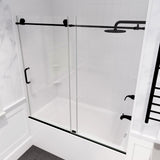 Anzzi Don Series Frameless Sliding Tub Door (60" W x 62" H) in Crystal Clear glass