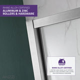 Anzzi Halberd Framed Sliding Shower Door (48" W x 72" H) in Crystal Clear