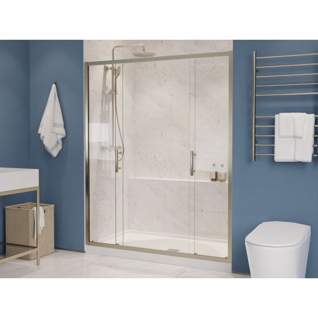 Anzzi Enchant Framed Sliding Shower Door (60.4"W x 70"H) in Crystal Clear glass