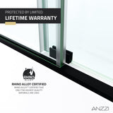 Anzzi Don Series Frameless Sliding Tub Door (60" W x 62" H) in Crystal Clear glass