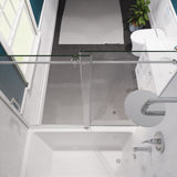 Anzzi Don Series Frameless Sliding Tub Door (60" W x 62" H) in Crystal Clear glass