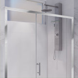 Anzzi Halberd Framed Sliding Shower Door (48" W x 72" H) in Crystal Clear